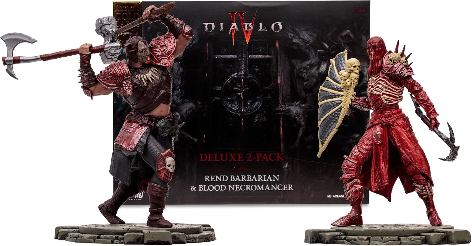 McFarlane Toys - Diablo IV Rend Barbarian and Blood Necromancer
